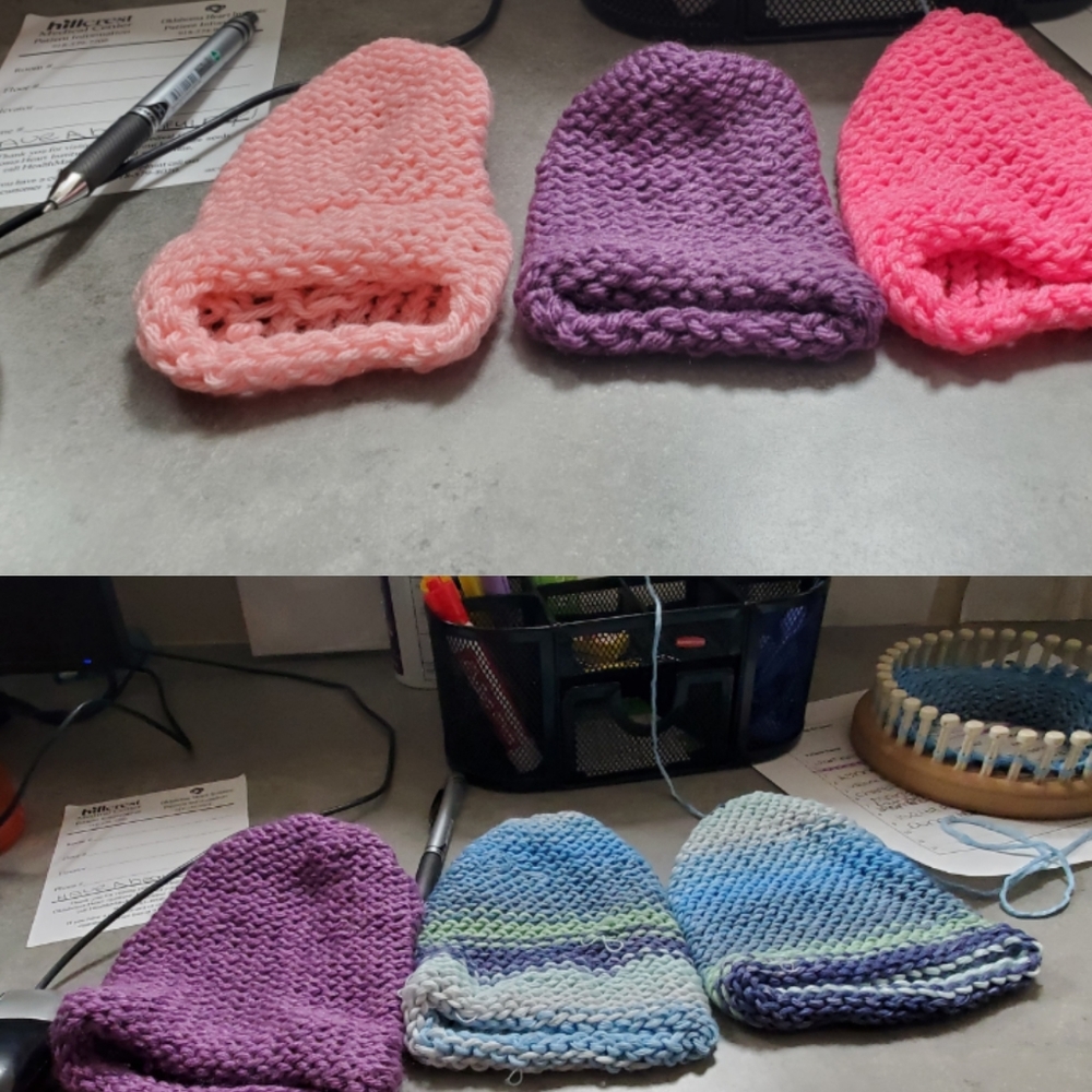 Premie and newborn hats